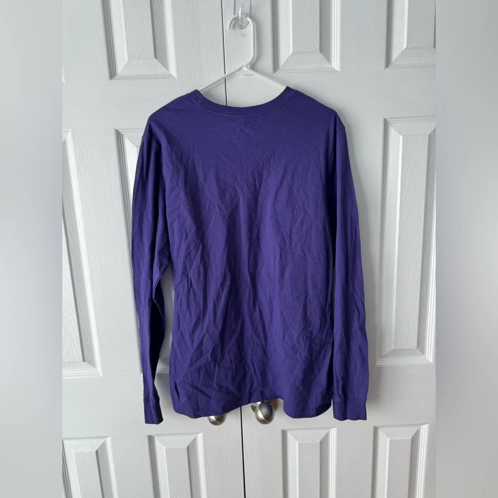 Nike Purple & White Long Sleeve Graphic T Shirt Size Large NWT